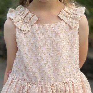 EUC: Janie and Jack Pink and Gold Formal Dress